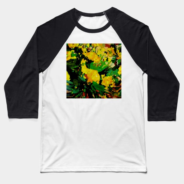 Stocksom Common Pop Flower Baseball T-Shirt by stocksomart